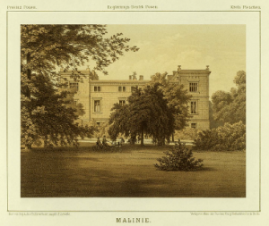 Schloss Malinie um 1860-80 (Quelle: wikipedia, Thoma)