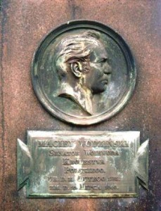 Grabstein Macjej Wodzinskis auf dem alten kath. Friedhof in Dresden